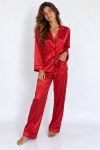  PJ Set  Rouge Élégance 