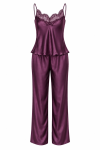 Дамска сатенена пижама Purple Allure