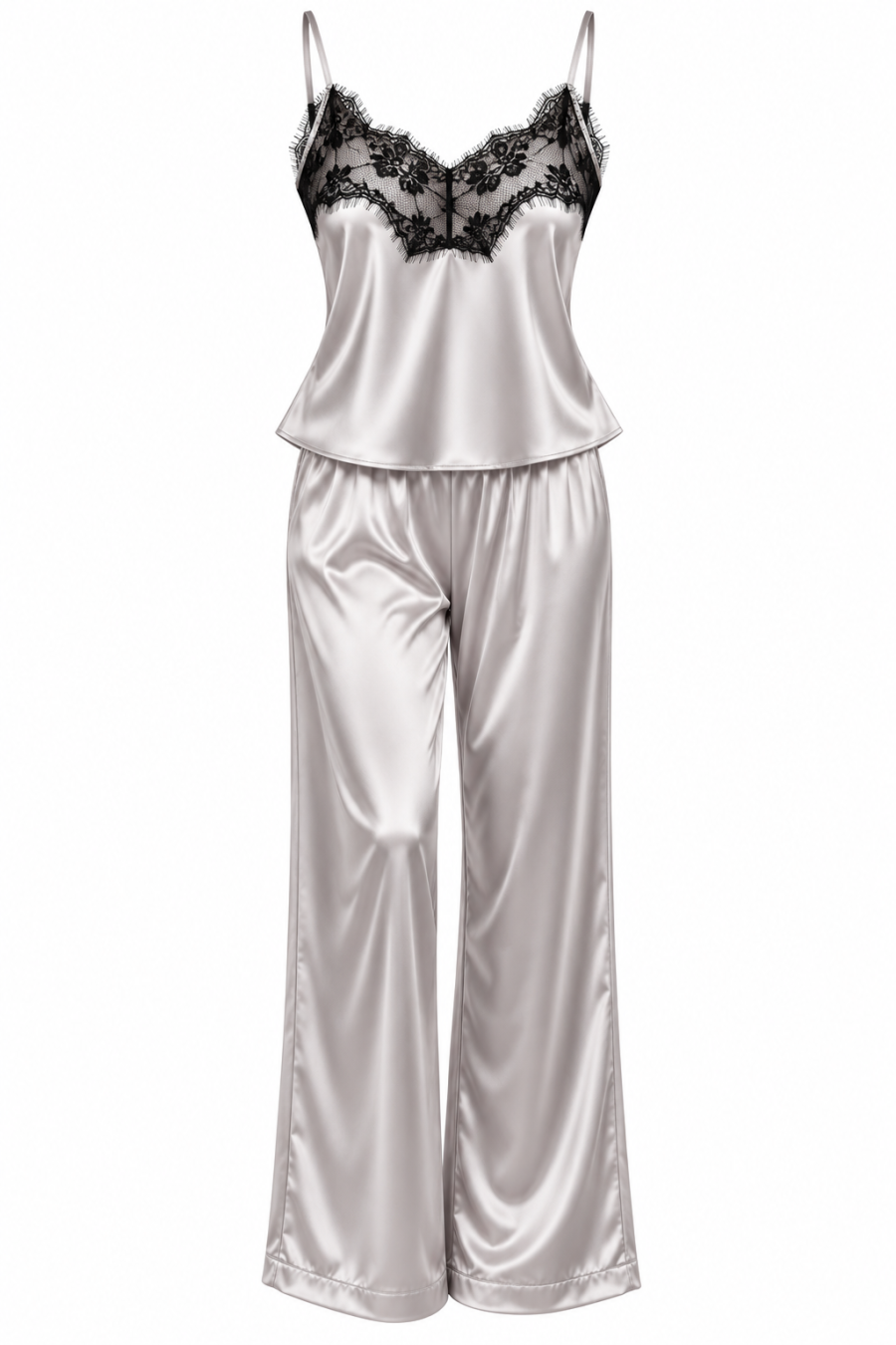 Сатенен сет от три части Silver Noir Elegance 