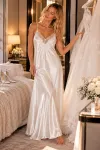 Сатенена нощница Ivory Lace Romance