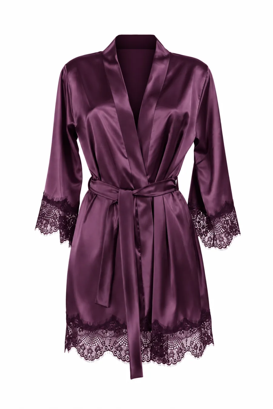 Сатенен сет от три части Velvet Merlot 